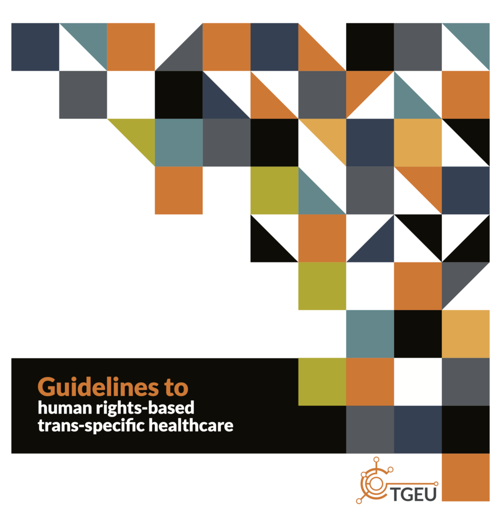 Cover of 'Guidelines to Human Rights-based Trans-specific Healtcare'