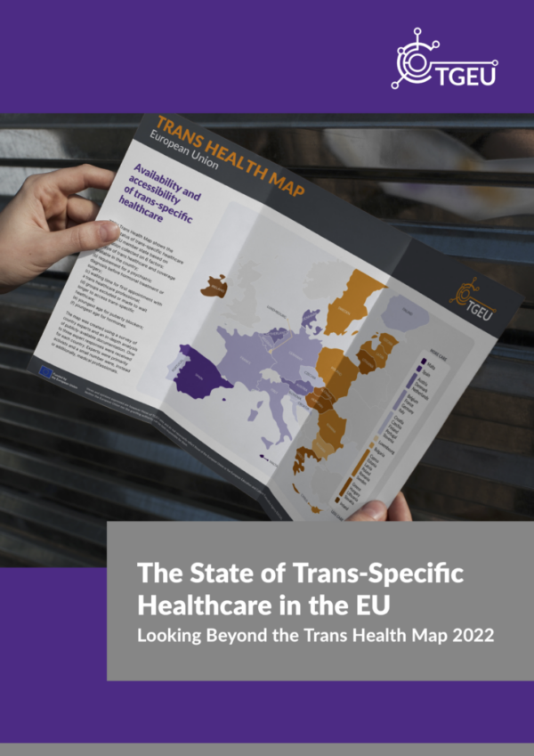 'The State of Trans-Specific Healthcare in the EU' cover