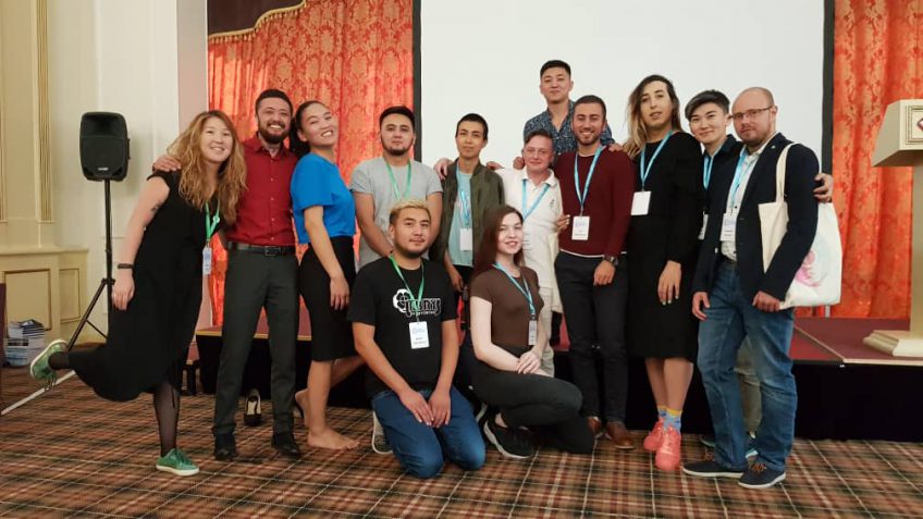 Group photo of participants in the first Trans Health Conference on 'Health and Quality of Life of transgender people in Central Asia: achievements, barriers and perspectives'