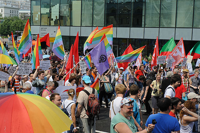 12 June 2012 LGBTQ demonstration in Moscow. Photo credit: Evgeniy Isaev